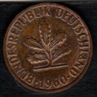 2 Pfennig 1960 D vz