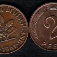 2 Pfennig 1961 F vz