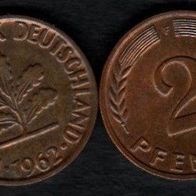 2 Pfennig 1962 F vz