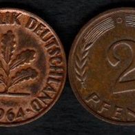 2 Pfennig 1964 D vz