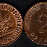 2 Pfennig 1964 G vz