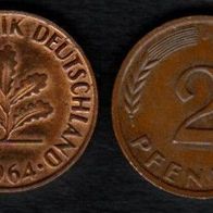 2 Pfennig 1964 J vz