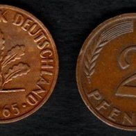 2 Pfennig 1965 J vz