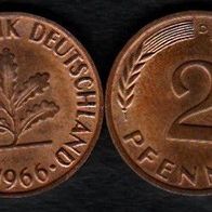 2 Pfennig 1966 D vz