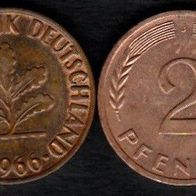 2 Pfennig 1966 J vz