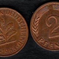 2 Pfennig 1968 G vz