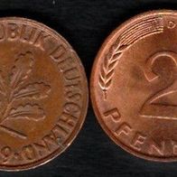2 Pfennig 1969 D vz