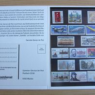 Starter-Set 1992, Briefmarken-Sammler mit postfrischen, gestempelten Briefmarken