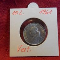 Vatikan 1961 10 Lire