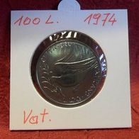 Vatikan 1974 100 Lire