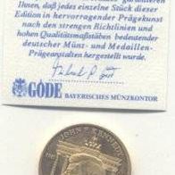 Vergoldete John F. Kennedy Medaille von 1991