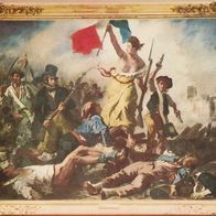 281 Paris Musee du Louve Eugene Delacroix (1798-1863) La Liberte guidant le peule