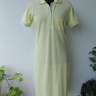 NEU: Damen Polo Kleid Gr. 38 M gelb Dress Hemd Shirt Blusen Sommer Mini Tunika