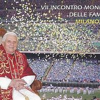 Vatikan amtl. 2 Euro Numisbrief 2012 mit Benedikt XVI. Weltfamilientreffen in Mailand