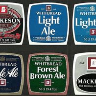 ALT ! Bieretiketten beer labels Whitbread & Co. PLC London England Großbritannien
