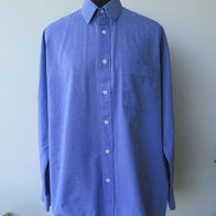 Herrenhemd Gr. 39 / 40 "Fashion Affairs" 100% BW Oberhemd Hemd blau Langarm
