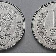 Polen 1 Zloty 1988 ## Le5
