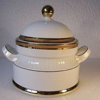Große Porzellanhenkel-Dose(Topf) mit üppigem Golddekor, Winterling - Marktleuthen PM