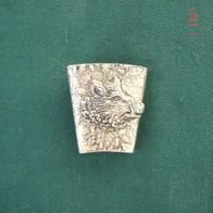 Birkhahnfederhülse edel  Hutschmuck  Barthülse Trachtenhut  Barthalter Saubart 