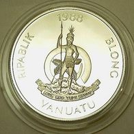 Vanuatu Silber PP/ Proof 50 Vatu 1988 Olympia "BOXEN"