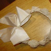 Kommunion / Hochzeit Kranz Kopf Rosen weiß