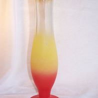 Glas-Vase mit Spritzdekor, 60/70er Jahre