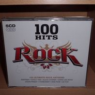 5 CD - 100 Hits - Rock (Toto / T. Rex / Stooges / Sweet / Warrant / Manowar) - 2007