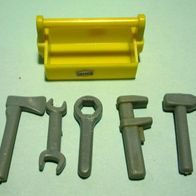 Playmobil - Werkzeugkiste in gelb, mit Werkzeug