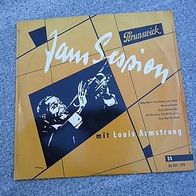 10inch LP Jam Session mit Louis Armstrong Brunswick Label LPB 86001B 1955