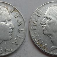 Italien 20 Centesimi 1940 (magnetisch) Rand geriffelt ## C6
