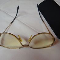 Damenbrille Goldfarbenes TITAN-Markengestell „Rodenstock“