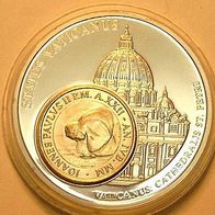 Vatikan Inlay-Münze 50 Lire Papst Johannes Paul II. (1978-2005) "10 Jahre Papst"