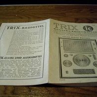 Trix Begleitpapier zum Metallbaukasten IC -----nummer 1