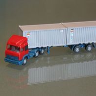 Alianca (2) Iveco 3a Szm Dachspoiler 2 * 20 ft StahlContainer Werbe Wiking 1:87