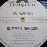 Kai Warner, Summer Dancing . Promo-Muster-Platte. Weisses Label. Polydor 2371 420