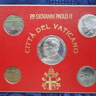 Vatikan 1983 - 1985 Souvenier Set mit Medaille gewidmet Papst Joh. Paul II.