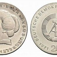 DDR 20 Mark 1971 "Rosa Luxemburg und Karl Liebknecht" stgl.