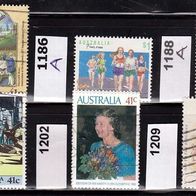 Australien Mi. Nr. 1178 Weihnachten + 1186A + 1188A + 1197 + 1202 + 1209 o <