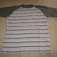 schönes T-Shirt TCM Gr. 140/146 geringelt (0613)