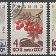 BM010) UdSSR Mi. Nr. 2996/3000 o, Beeren