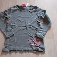 schönes Langarmshirt ESPRIT Gr. 116 khaki (0613)