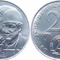 DDR Münze 20 Mark 1979, " 30 Jahre DDR, " stgl.