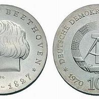 DDR Silber 10 Mark 1970 "Ludwig van Beethoven"