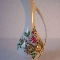 Porzellan Henkelvase mit Blumendekor, OCA P-F Kronach 50ger * **