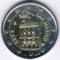 2 Euro San Marino 2009 Euro Kursmünze unzirkuliert / unc