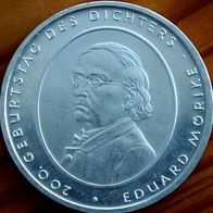 10 Euro Silber 2004 Eduard Mörike unzirkuliert Randschrift Typ A oder Typ B