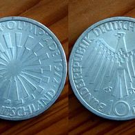 10 DM Silber 1972 Olympiade Spirale München Auswahl D F G oder J