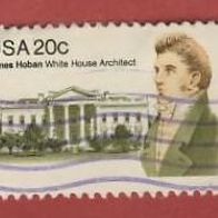 USA 1981 Todestag von James Hoban Mi.1510 mit farbigen Stempel gest.