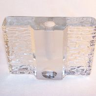 Walther Glas Block-Vase, Design - Heiner Düsterhaus