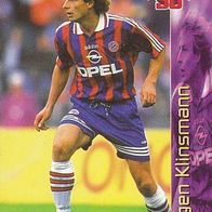 Jürgen Klinsmann - uralt - Bundesliga Cards 96 - Bayern München